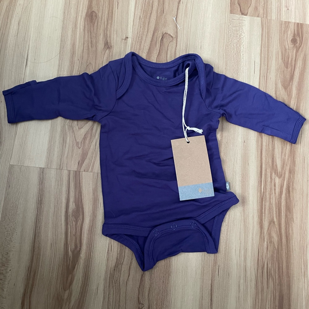 Kyte BABY Eggplant Bodysuit